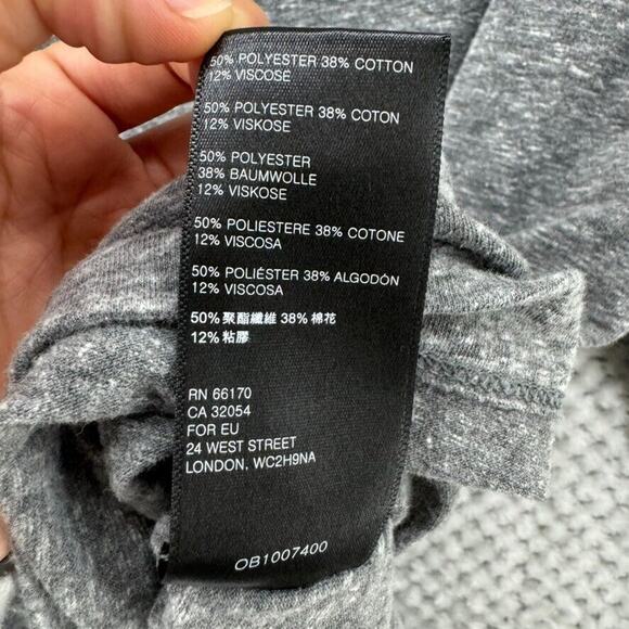 We The Free Sweater Women XS Heather Gray Drape Mock Neck Long Sleeves Oversized - Picture 12 of 12